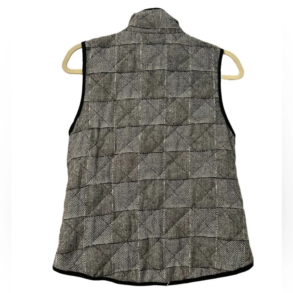 BLUE RAIN CHEVRON PATCHWORK VEST - Picture 2 of 4